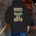 Mens Bumpa Because Grandpa Is For Old Guys Father's Day Zip Up Hoodie Back Print