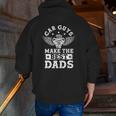 Mens Car Guys Make The Best Dads Garage Mechanic Father's Day Zip Up Hoodie Back Print