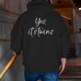 Mens Pregnancy Announcement Quote Cute Yes It's Twins Zip Up Hoodie Back Print