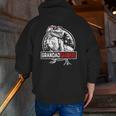 Mens Grandadsaurusrex Dinosaur Father's Day For Grandpa Zip Up Hoodie Back Print