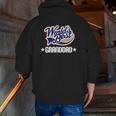 Mens Granddad Fathers Day Worlds Best Zip Up Hoodie Back Print