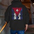 Mens I'm A Cuban Dad Like A Normal Dad Only Way Cooler Cuba Zip Up Hoodie Back Print