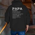Mens Papa Definition Noun Nutrition Father's Day Grandpa Zip Up Hoodie Back Print Mens Papa Definition Noun Nutrition Father's Day Grandpa Zip Up Hoodie Back Print