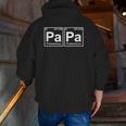Mens Papa Father's Day Science Chemistry Periodic Table Zip Up Hoodie Back Print
