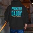 Mens Promoted To Daddy Est 2006 For Dad Zip Up Hoodie Back Print