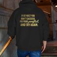 Motivational Saying Fitness Gym Zip Up Hoodie Back Print