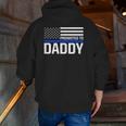 New First Time Dad To Be Daddy Police Law Enforcement Zip Up Hoodie Back Print