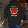 One In A Melon Pop Watermelon Zip Up Hoodie Back Print
