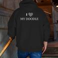 Owners Of Aussiedoodle Labradoodle Goldendoodle Zip Up Hoodie Back Print