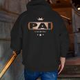 Pai Like Dad Only Cooler Tee- For A Portuguese Father Zip Up Hoodie Back Print