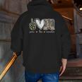Peace Love Remember Combat Boots Usa Flag Veteran Day Tee Zip Up Hoodie Back Print
