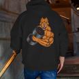 Pit Bull Gym Fitness Weightlifting Deadlift Bodybuilding Zip Up Hoodie Back Print