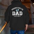 Promoted To Dad 2023 Pregnancy Announcement Zip Up Hoodie Back Print