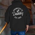 Promoted To Daddy 2022 Pregnancy Best Daddy 2022 Ver2 Zip Up Hoodie Back Print
