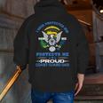 Proud Coast Guard Dad I Once Protected Him For Dad Zip Up Hoodie Back Print
