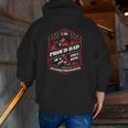 Proud Dad Of A Freaking Awesome Firefighter Zip Up Hoodie Back Print