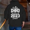 Proud Dad Of A Volleyball Senior 2023 Volleyball Dad Zip Up Hoodie Back Print