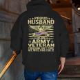 Proud Husband Of An Army Veteran Spouse Freedom Isn't Free Zip Up Hoodie Back Print