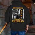 Proud Son Of A Army Vietnam Veteran Cool Zip Up Hoodie Back Print