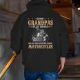 Real Grandpas Ride Motorcycles Zip Up Hoodie Back Print