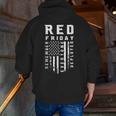Red Friday Remember Everyone Veteran Deployed Zip Up Hoodie Back Print Red Friday Remember Everyone Veteran Deployed Zip Up Hoodie Back Print