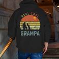 Reel Cool Grampa Fathers Day For Fishing Dad Zip Up Hoodie Back Print
