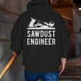 Sawdust Engineer Zip Up Hoodie Back Print