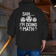 Shhh I'm Doing Math Fitness Gym Weightlifting Workout Tank Top Zip Up Hoodie Back Print