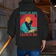 Shut Up & Launch Me Kite Surfing Zip Up Hoodie Back Print