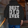 Skateboarder Best Dad Ever Father's Day Zip Up Hoodie Back Print