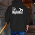 Soft Coated Wheaten Terrier Lover Dogfather Zip Up Hoodie Back Print