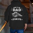 Soon To Be Dad Est 2023 Expect Baby New Dad Christmas Zip Up Hoodie Back Print