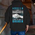 Spanish Grandpa Abuelo Granddaughter Fathers Day Zip Up Hoodie Back Print