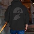 Super Dad Shadow Zip Up Hoodie Back Print