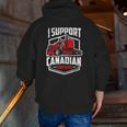 I Support Canadian Truckers Freedom Convoy 2022 Ver2 Zip Up Hoodie Back Print I Support Canadian Truckers Freedom Convoy 2022 Ver2 Zip Up Hoodie Back Print