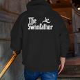 The Swim Father Swimming Swimmer Zip Up Hoodie Back Print