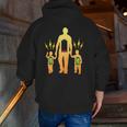 Tired Father Of Twins With Low Battery Zip Up Hoodie Back Print