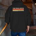 Tow Truck Driver Job Title Profession Worker Zip Up Hoodie Back Print