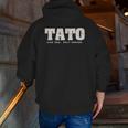 Ukrainian Dad Father Tato Like A Dad Only Cooler Zip Up Hoodie Back Print