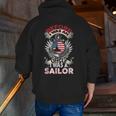 Before I Was An Uncle I Was A Sailor Us Navy Veteran Zip Up Hoodie Back Print