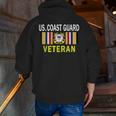 Us Coast Guard Veterans Day Us Coast Guard Veteran Veteran Zip Up Hoodie Back Print