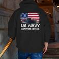 Us Navy Submarine Service Us Navy Veteran Zip Up Hoodie Back Print