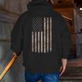 Usa Camouflage Flag For Men Fathers Day Camo Flag Zip Up Hoodie Back Print