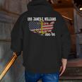 Uss James E Williams Ddg-95 Destroyer Veterans Day Father Zip Up Hoodie Back Print