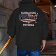 Uss Pollack Ssn-603 Submarine Veterans Day Father Grandpa Zip Up Hoodie Back Print
