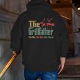 Vintage The Grillfather Grill Fathers Vintage Zip Up Hoodie Back Print