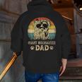 Vintage Giant Schnauzer Dad Dog Lovers Father's Day Zip Up Hoodie Back Print