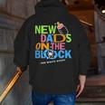Vintage Pop New Dads On The Block Fatherhood Nkotb Zip Up Hoodie Back Print