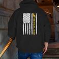 Vintage Retro Best Bengal Cat Dad Ever Fur Daddies Zip Up Hoodie Back Print