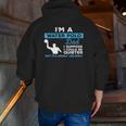 Water Polo Dadwaterpolo Sport Player Zip Up Hoodie Back Print